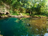 Green River emerges from underground at the 