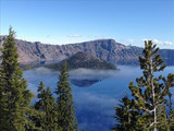 Foggy landscape, Crater Lake National Park, 2015.