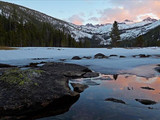 Sunset over Upper Lyell Canyon, Yosemite National Park, 2015